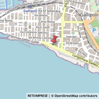 Mappa Via Unione Militare, 146, 73014 Gallipoli, Lecce (Puglia)