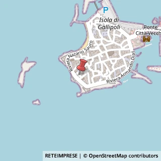 Mappa Via Crocefisso, 12, 73014 Gallipoli, Lecce (Puglia)