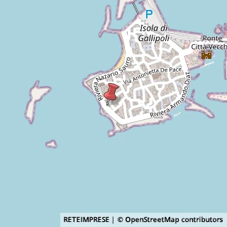 Mappa Riviera Nazario Sauro, 127, 73014 Gallipoli, Lecce (Puglia)