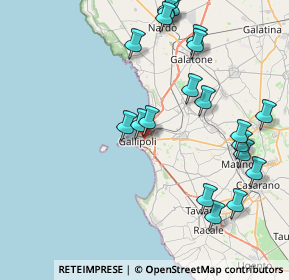 Mappa Via Perugia, 73014 Gallipoli LE, Italia (10.0325)