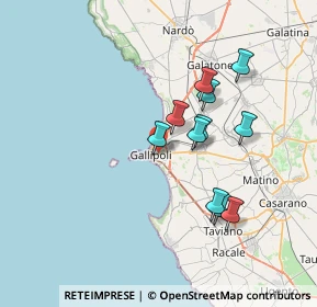 Mappa Via Perugia, 73014 Gallipoli LE, Italia (6.73182)