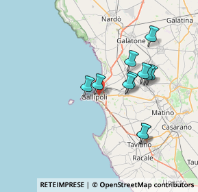 Mappa Via Perugia, 73014 Gallipoli LE, Italia (6.92455)