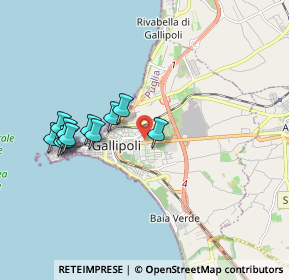 Mappa Via Perugia, 73014 Gallipoli LE, Italia (1.91182)