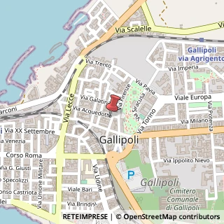 Mappa Via Acquedotto, 82, 73014 Gallipoli, Lecce (Puglia)