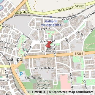 Mappa Via Milano, 17, 73014 Gallipoli, Lecce (Puglia)