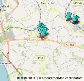 Mappa Via Rocci Perrella, 73011 Alezio LE, Italia (1.7355)