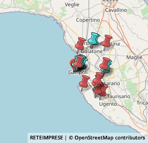 Mappa Banchina Coppola, 73014 Gallipoli LE, Italia (9.2275)