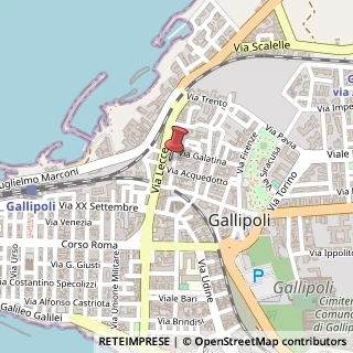 Mappa Via Nard?,  13, 73014 Gallipoli, Lecce (Puglia)