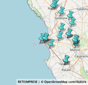 Mappa Via Bianco, 73014 Gallipoli LE, Italia (8.8745)