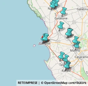 Mappa Via Bianco, 73014 Gallipoli LE, Italia (10.0165)