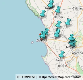 Mappa Via Bianco, 73014 Gallipoli LE, Italia (8.4905)