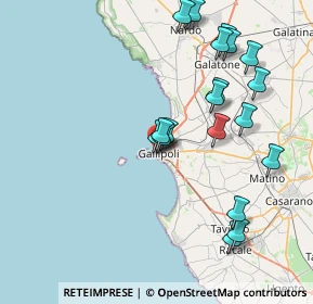 Mappa Via Bianco, 73014 Gallipoli LE, Italia (9.11)