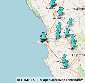 Mappa Via Bianco, 73014 Gallipoli LE, Italia (8.913)