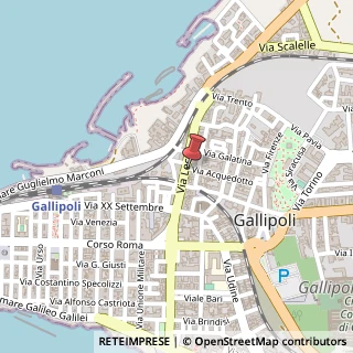 Mappa Via Lecce, 46, 73014 Gallipoli, Lecce (Puglia)