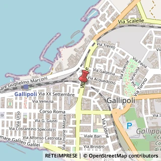 Mappa Via Lecce, 31, 73014 Gallipoli, Lecce (Puglia)