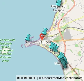 Mappa Via Bianco, 73014 Gallipoli LE, Italia (2.78412)