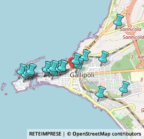 Mappa Via Bianco, 73014 Gallipoli LE, Italia (0.9015)