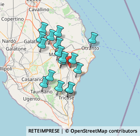 Mappa Via Francesco Pispico, 73037 Poggiardo LE, Italia (12.08235)