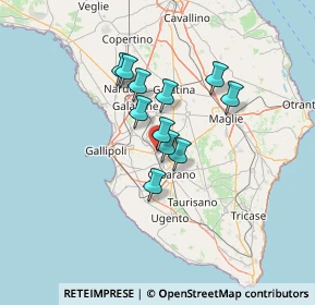 Mappa Piazza Garibaldi, 73052 Parabita LE, Italia (10.15182)