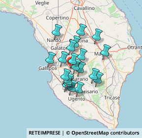 Mappa Via S. Pasquale, 73052 Parabita LE, Italia (9.963)