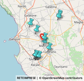 Mappa Via S. Pasquale, 73052 Parabita LE, Italia (6.77)