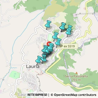 Mappa Via Largo Plebiscito, 85044 Lauria PZ, Italia (0.315)
