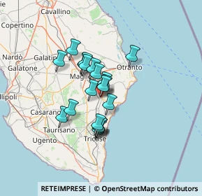 Mappa Via Pietro Siciliani, 73037 Poggiardo LE, Italia (10.0055)
