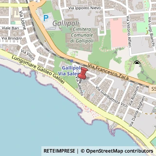 Mappa Via Salento, 2, 73014 Gallipoli, Lecce (Puglia)