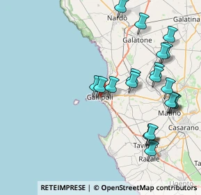 Mappa , 73014 Gallipoli LE, Italia (9.3755)