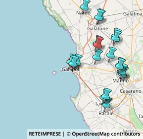 Mappa , 73014 Gallipoli LE, Italia (9.1385)