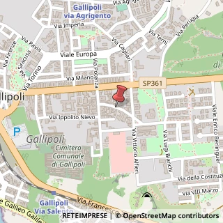Mappa Via goldoni, 73014 Gallipoli, Lecce (Puglia)