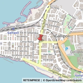 Mappa Corso Roma, 1, 73014 Gallipoli, Lecce (Puglia)
