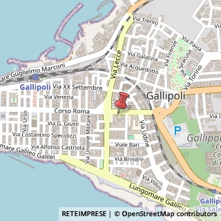 Mappa Corso Capo di Leuca, 16, 73014 Gallipoli, Lecce (Puglia)