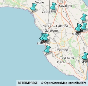 Mappa Via Carlo Goldoni, 73014 Gallipoli LE, Italia (20.36)