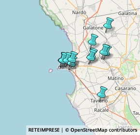 Mappa Via Carlo Goldoni, 73014 Gallipoli LE, Italia (4.95231)