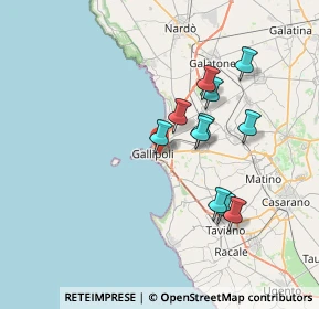 Mappa Via Carlo Goldoni, 73014 Gallipoli LE, Italia (6.84818)