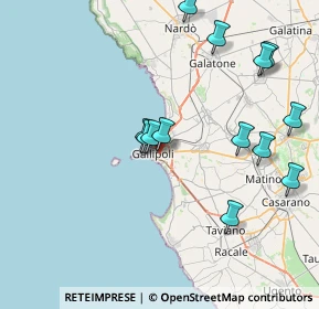 Mappa Via Carlo Goldoni, 73014 Gallipoli LE, Italia (8.92923)