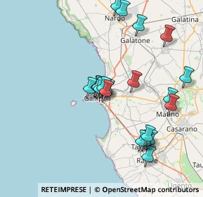 Mappa Via Carlo Goldoni, 73014 Gallipoli LE, Italia (7.9045)