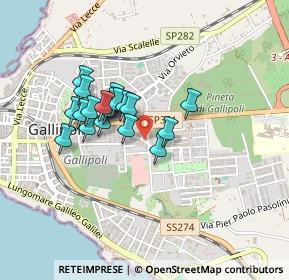 Mappa Via Carlo Goldoni, 73014 Gallipoli LE, Italia (0.358)