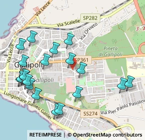 Mappa Via Carlo Goldoni, 73014 Gallipoli LE, Italia (0.632)