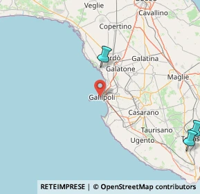 Mappa Via D'Elia, 73014 Gallipoli LE, Italia (54.925)