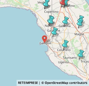 Mappa Via D'Elia, 73014 Gallipoli LE, Italia (22.3225)