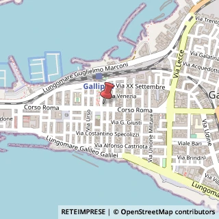 Mappa Viale Giovanni Bovio, 6, 73014 Casarano, Lecce (Puglia)