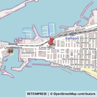 Mappa Via Emanuele Barba,  4, 73014 Gallipoli, Lecce (Puglia)
