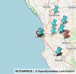 Mappa Via Cavallotti, 73014 Gallipoli LE, Italia (8.8365)