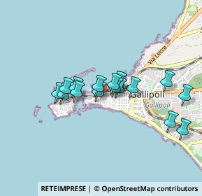 Mappa Via Cavallotti, 73014 Gallipoli LE, Italia (0.73765)