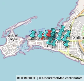 Mappa Via Cavallotti, 73014 Gallipoli LE, Italia (0.298)