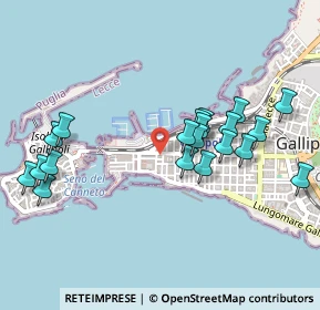 Mappa Via Cavallotti, 73014 Gallipoli LE, Italia (0.5355)