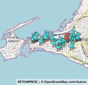 Mappa Via Cavallotti, 73014 Gallipoli LE, Italia (0.3965)