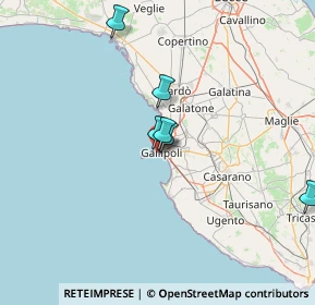 Mappa Via Cavallotti, 73014 Gallipoli LE, Italia (46.52923)